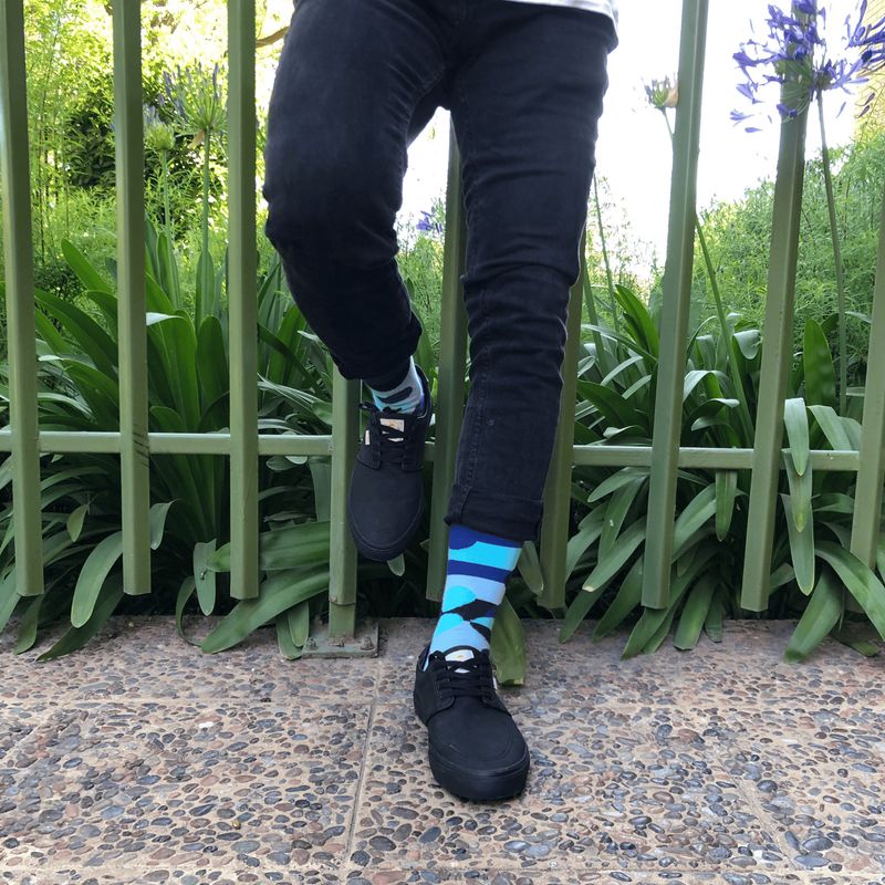 UNISOCKS - Calcetines Algodón Bluedots Fridom