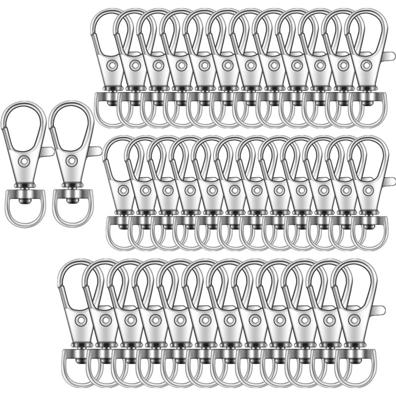 KUANGYE - 50 Pcs Cierre Giratoria Mosqueton Llavero