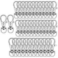 KUANGYE - 50 Pcs Cierre Giratoria Mosqueton Llavero