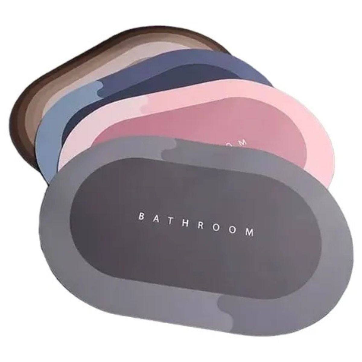 GENERICO - Alfombra Antiresbalante Estilo Ovalado