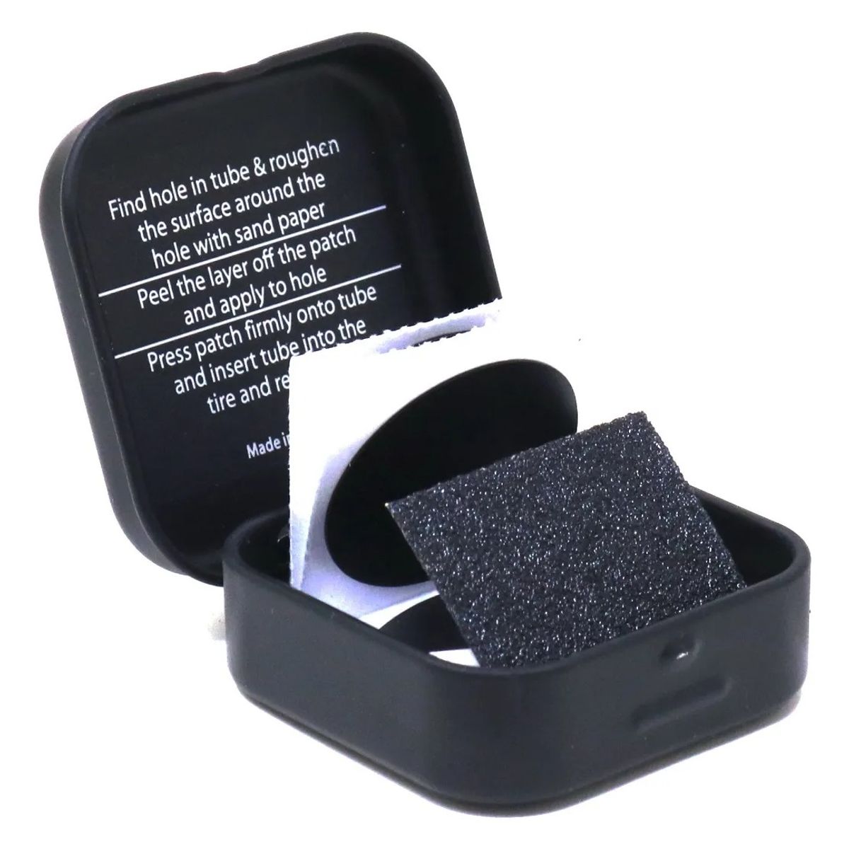 GENERICO - Kit De Parches Repara Pinchazo 6 Parches + 1 Lija Bicicleta