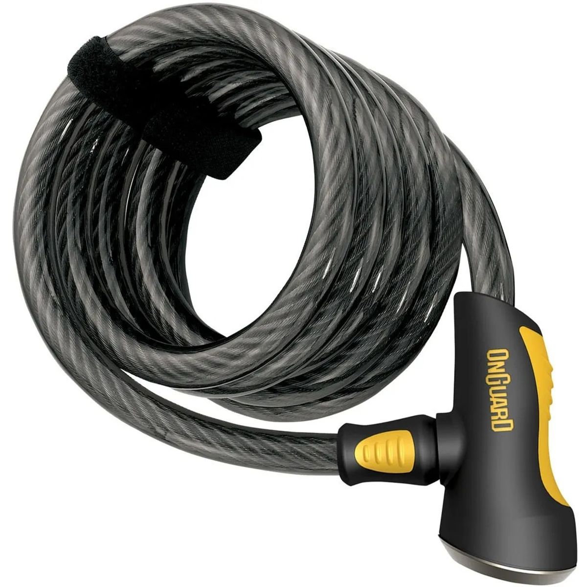 GENERICO - Candado Bici On Guard Espiral Llave Doberman 185 Cm X 10 Mm