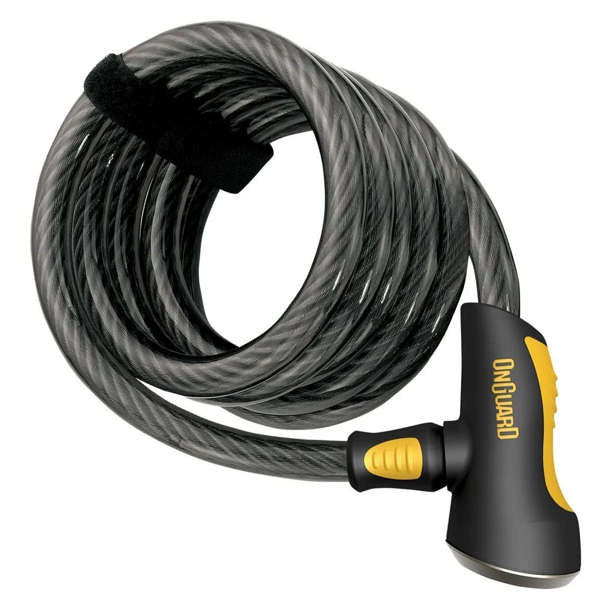 GENERICO - Candado Bici On Guard Espiral Llave Doberman 185 Cm X 10 Mm