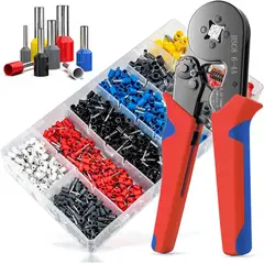GENERICO - Kit de Alicates Alambre Engarzado Para Cables 1900pzs 025-10mm²