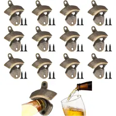 GENERICO - Abrebotellas De Pared 12pc Con Tornillos Para Fiestas Bares