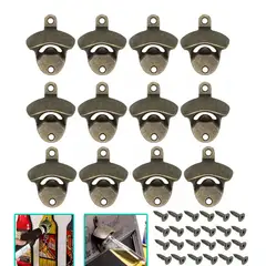 GENERICO - 12 Abrebotellas De Pared Con Tornillos Para Barras De Party
