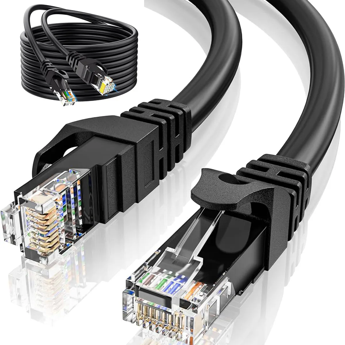 GENERICO - 50 Metros Cable Utp Cat 6 Rj45 Exterior Red Intemperie Cober