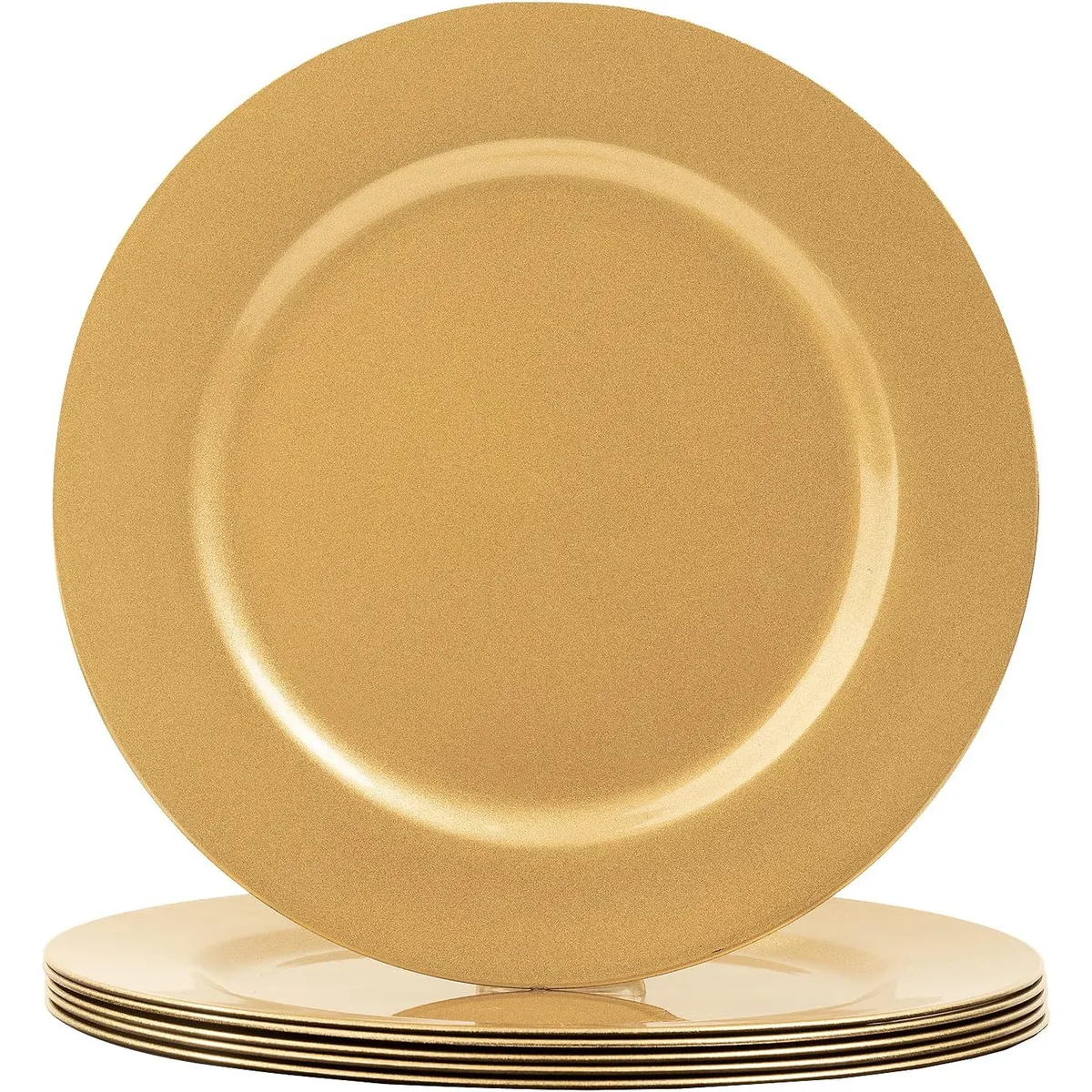 KUANGYE - Set 4 Platos Base Dorado Dorado 33cm