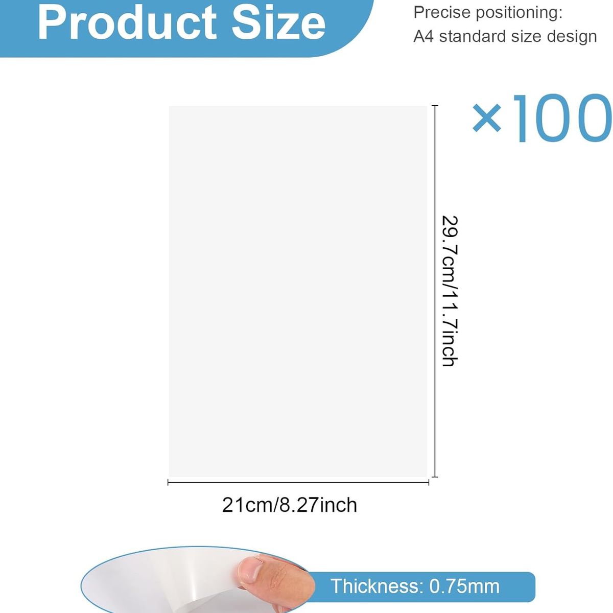 KUANGYE - Papel Film Dtf A4 100 Hojas Direct To Film