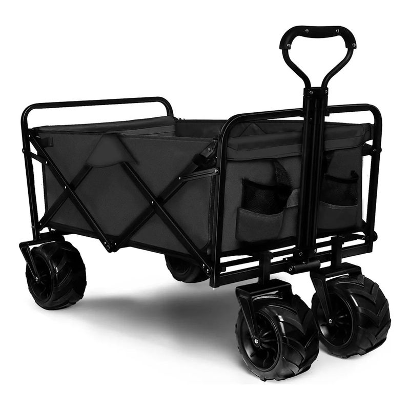 GENERICO - Carrito De Mandado Plegable Camping Con Ruedas Grandes 120l