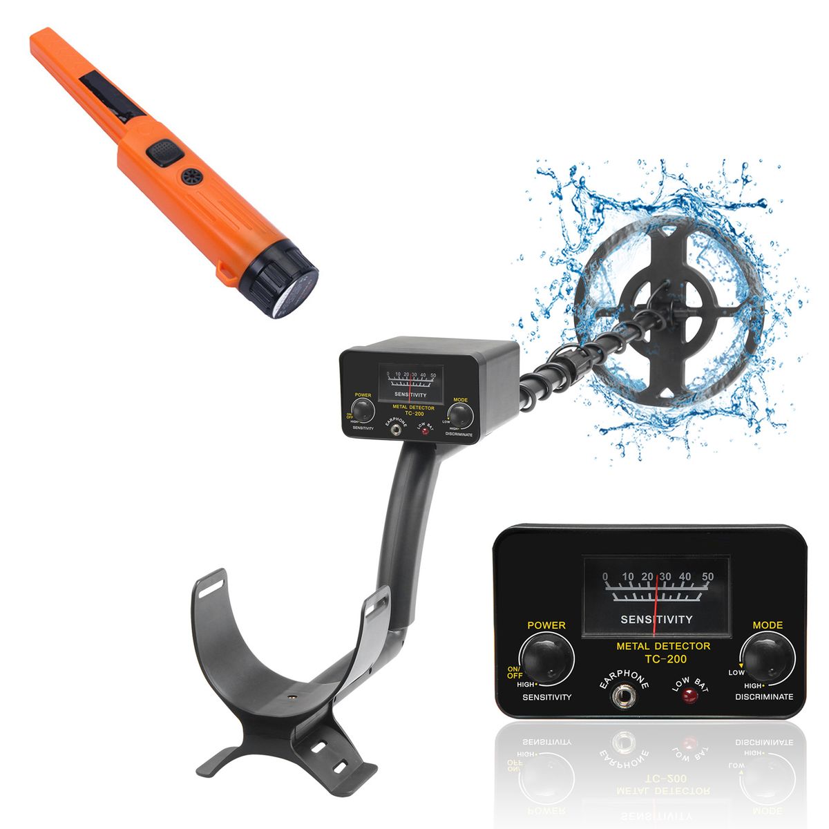 KUANGYE - Detector De Metales Alta Precisión Y Impermeables Ajustable