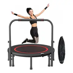 KUANGYE - Trampolín De Ejercicio Fitness Aerobico Con Mango Ajustable