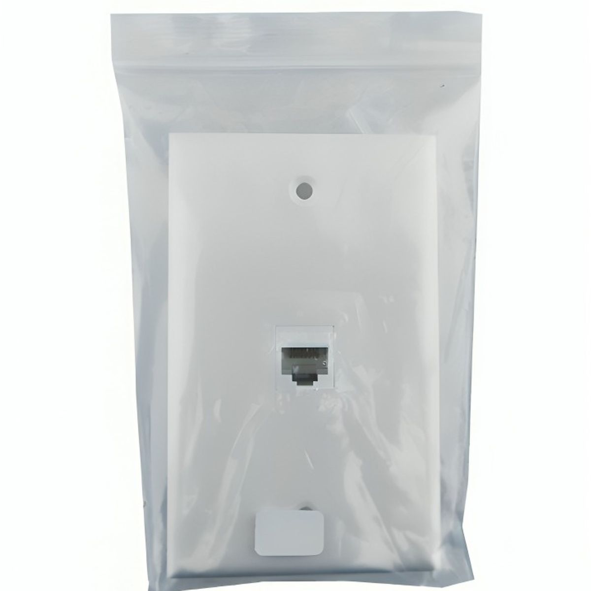 GENERICO - MODULO CONECTOR RJ-45 PARA MURO CAT 6 HEMBRA BLANCO EN BOLSA