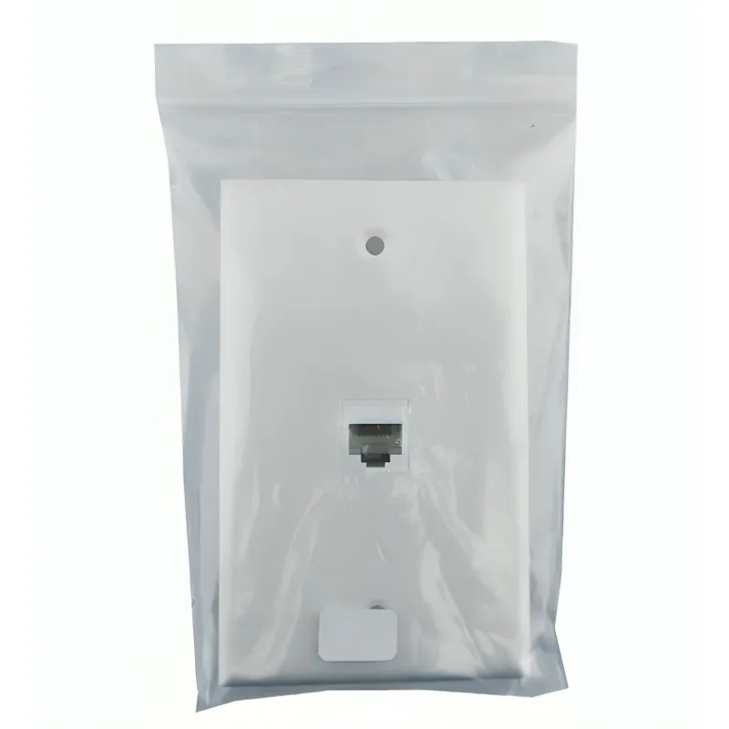 GENERICO - MODULO CONECTOR RJ-45 PARA MURO CAT 6 HEMBRA BLANCO EN BOLSA
