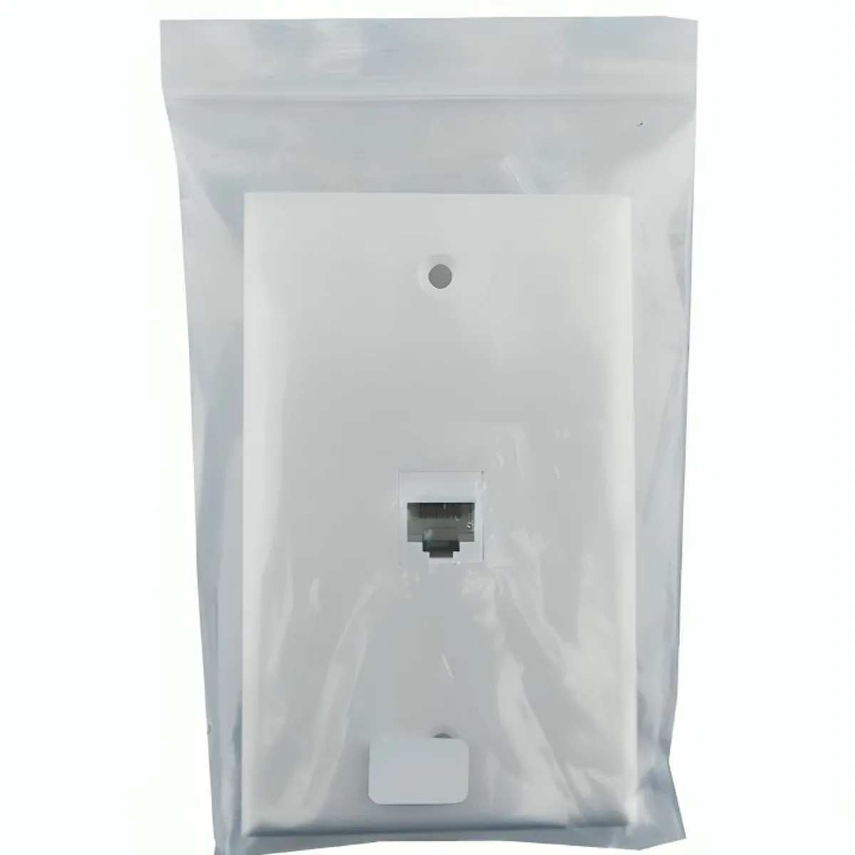 GENERICO - MODULO CONECTOR RJ-45 PARA MURO CAT 6 HEMBRA BLANCO EN BOLSA