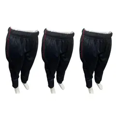 KIDS COOL - Pack 3 Pantalones Buzo Fantasía con líneas rojas Niño Niña Escolar