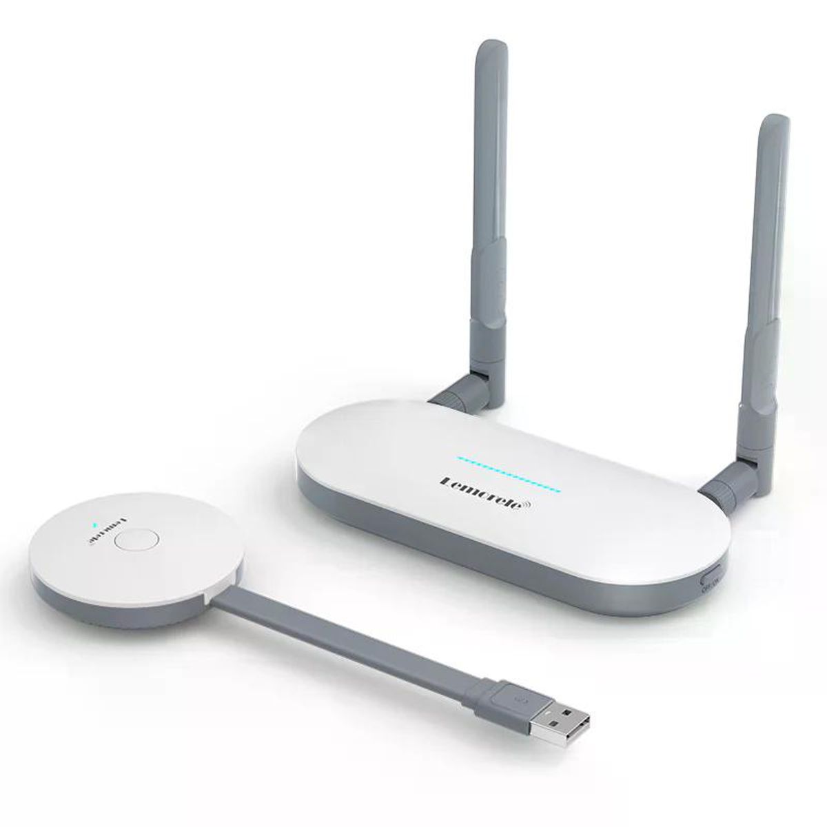 GENERICO - Lemorele G60 Transmisor Inalámbrico de Video Full HD 1080P  50 metros Desde Puerto USB a HDMI o VGA