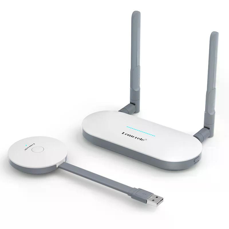 GENERICO - Lemorele G60 Transmisor Inalámbrico de Video Full HD 1080P  50 metros Desde Puerto USB a HDMI o VGA