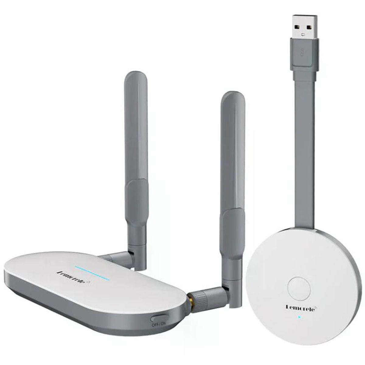 GENERICO - Lemorele G60 Transmisor Inalámbrico de Video Full HD 1080P  50 metros Desde Puerto USB a HDMI o VGA
