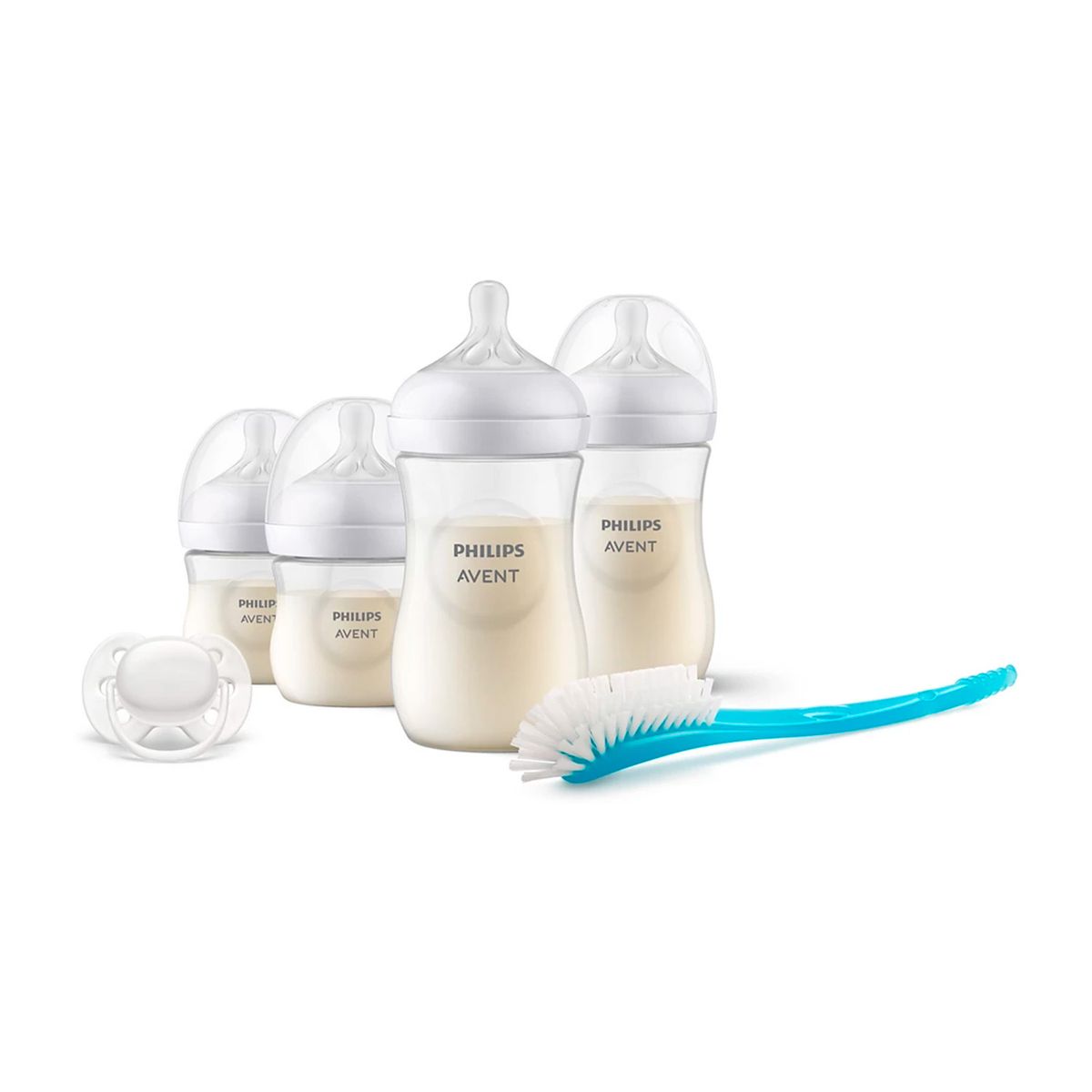 AVENT - Set Mamaderas Avent SCD83811 Natural + Cepillo y Chupete
