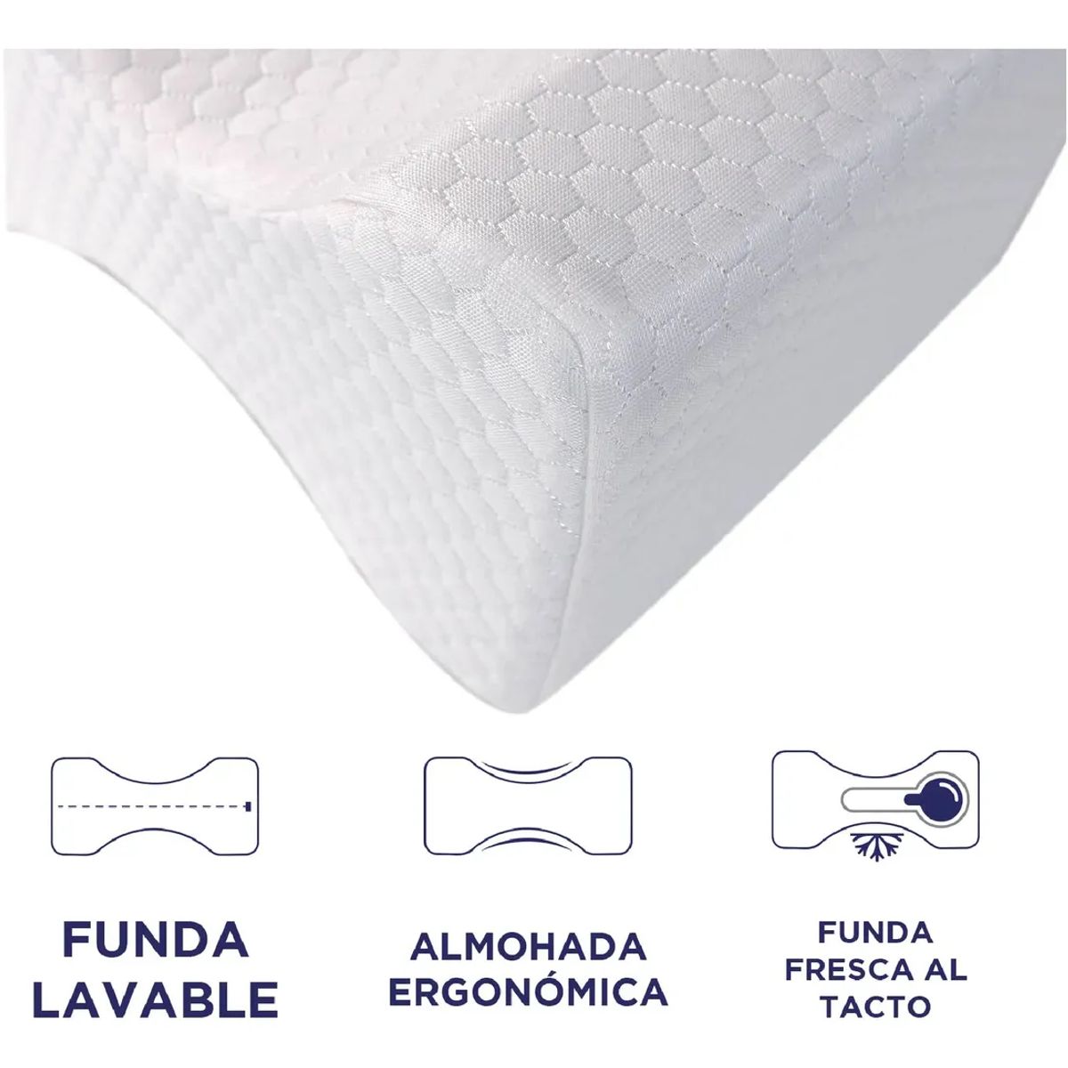 GENERICO - Cojín Almohada Ortopédico Memory Pierna Cervical Terapéutico