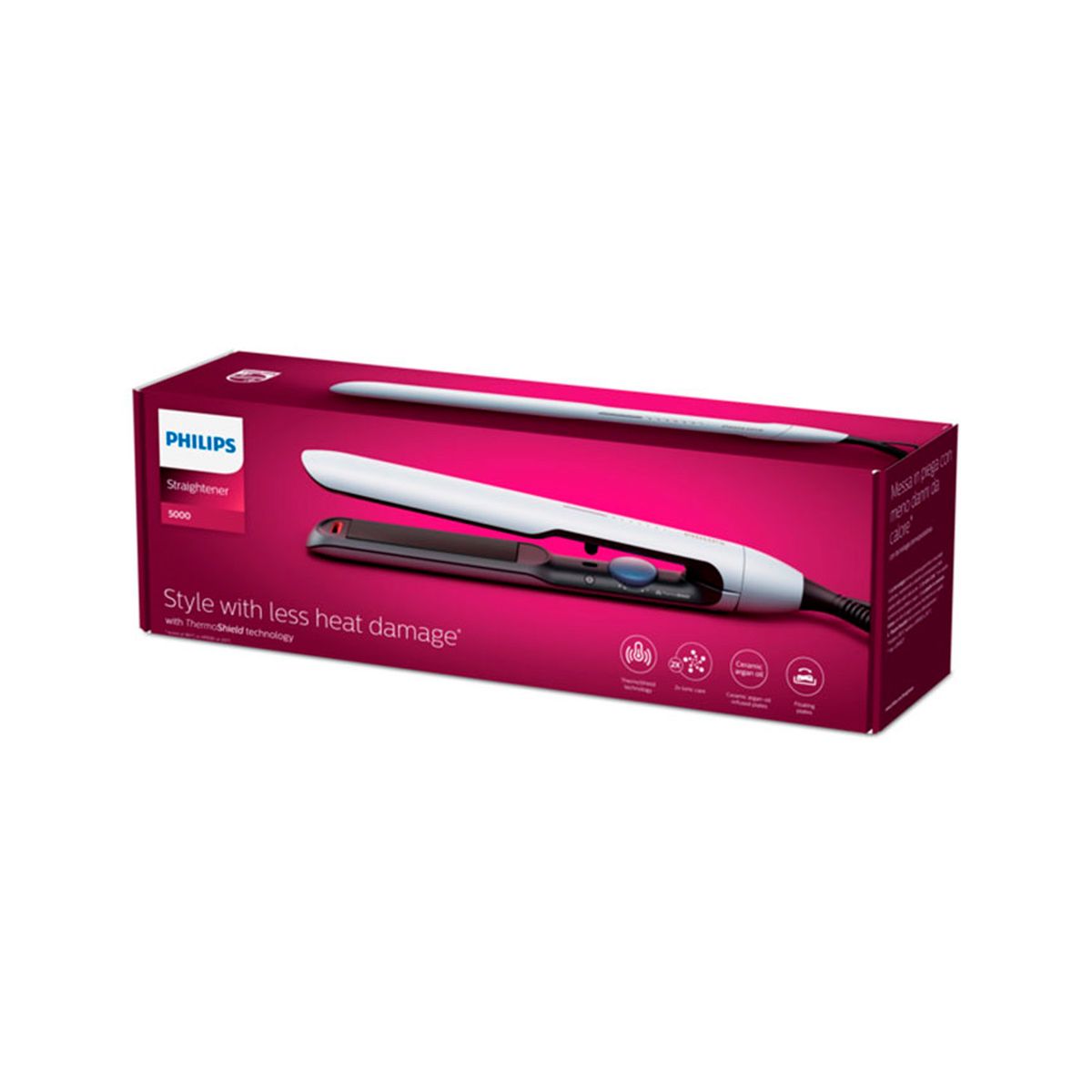 PHILIPS - Alisadora Philips Serie 5000 BHS520/00 Thermoshield Placas ceramicas