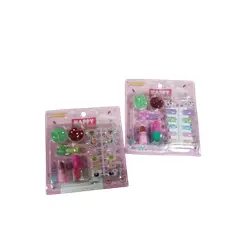 GENERICO - Pack 2 sets pintura de uñas para niña