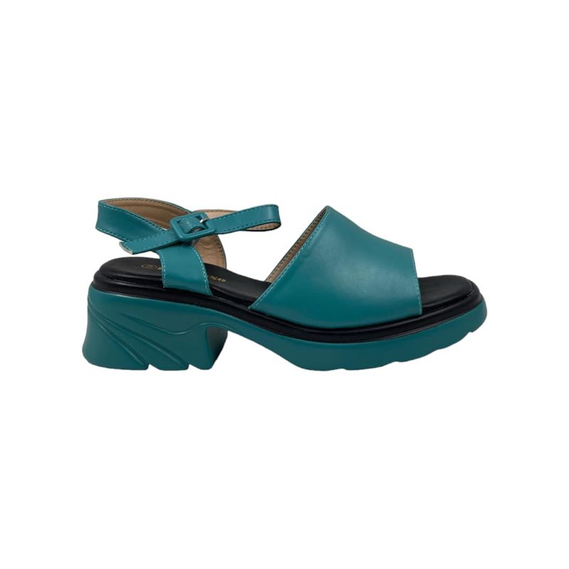 HERIEL - Sandalia Azul Plataforma Mujer