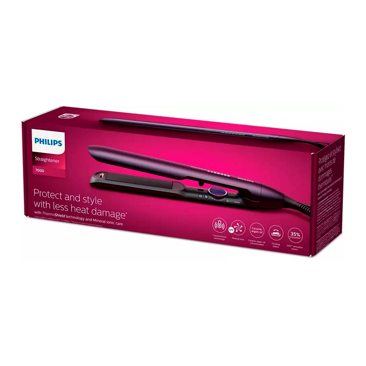 PHILIPS - Alisadora Philips Serie 7000 BHS752/00 ThermoShield Placas ceramicas