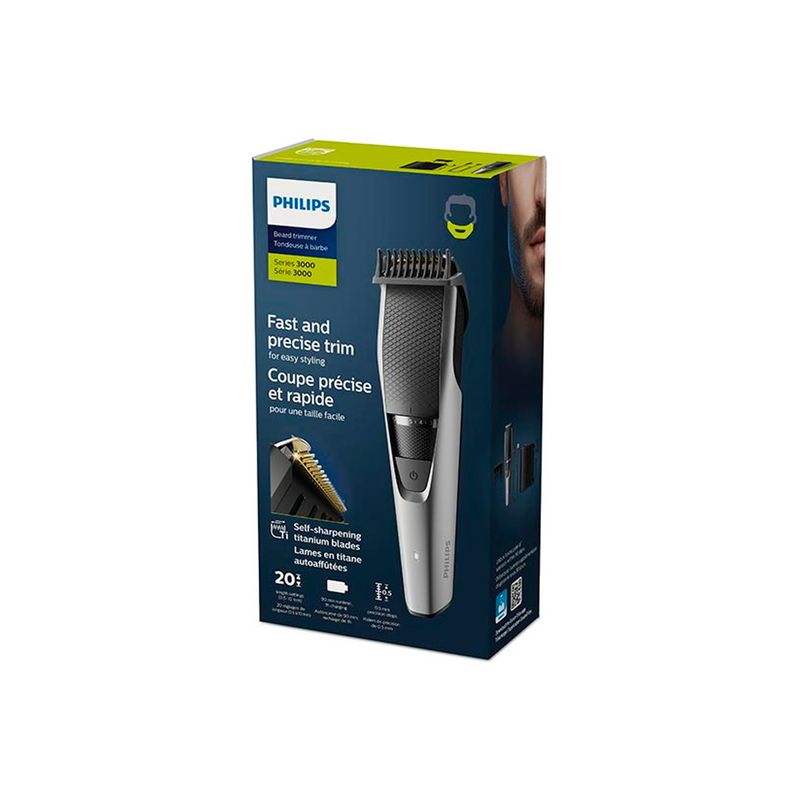 PHILIPS - Recortador de barba Philips Serie 3000 BT3232/15 Gris