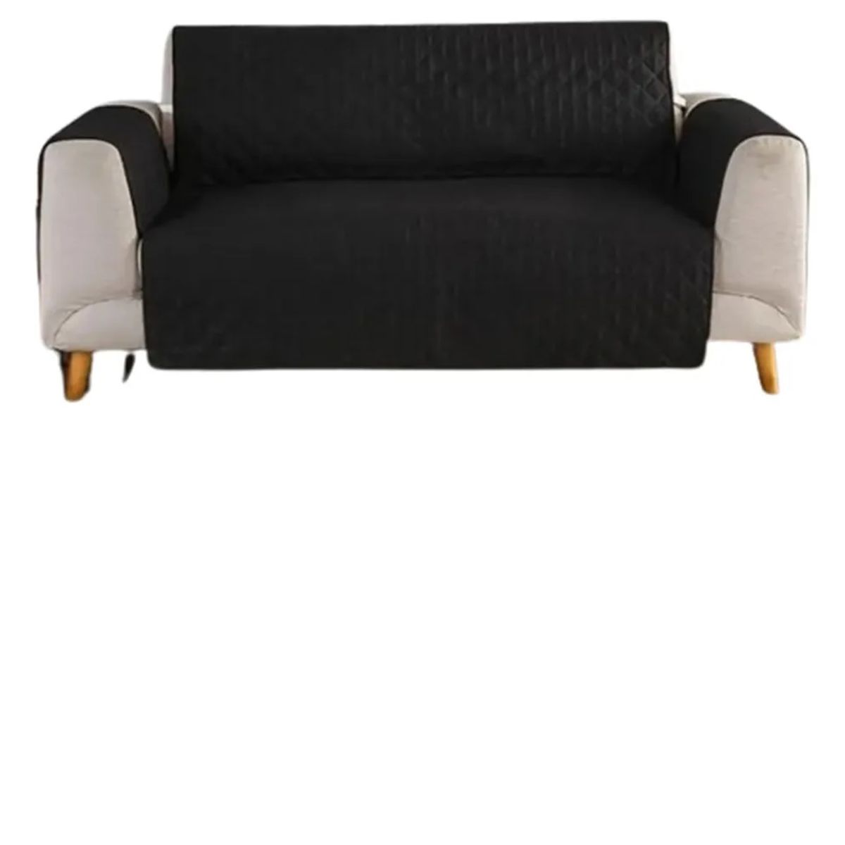 GENERICO - Cubre Sofá 3 Cuerpos Mascotas Perros Gatos Color Negro