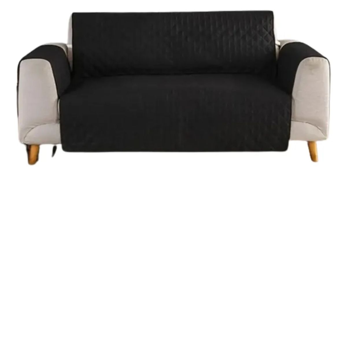 GENERICO - Cubre Sofá 3 Cuerpos Mascotas Perros Gatos Color Negro