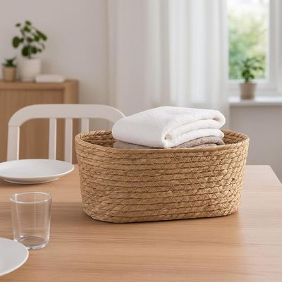 Imagen 2 del producto Canasto Organizador Rectangular de Junco 34x24 cm