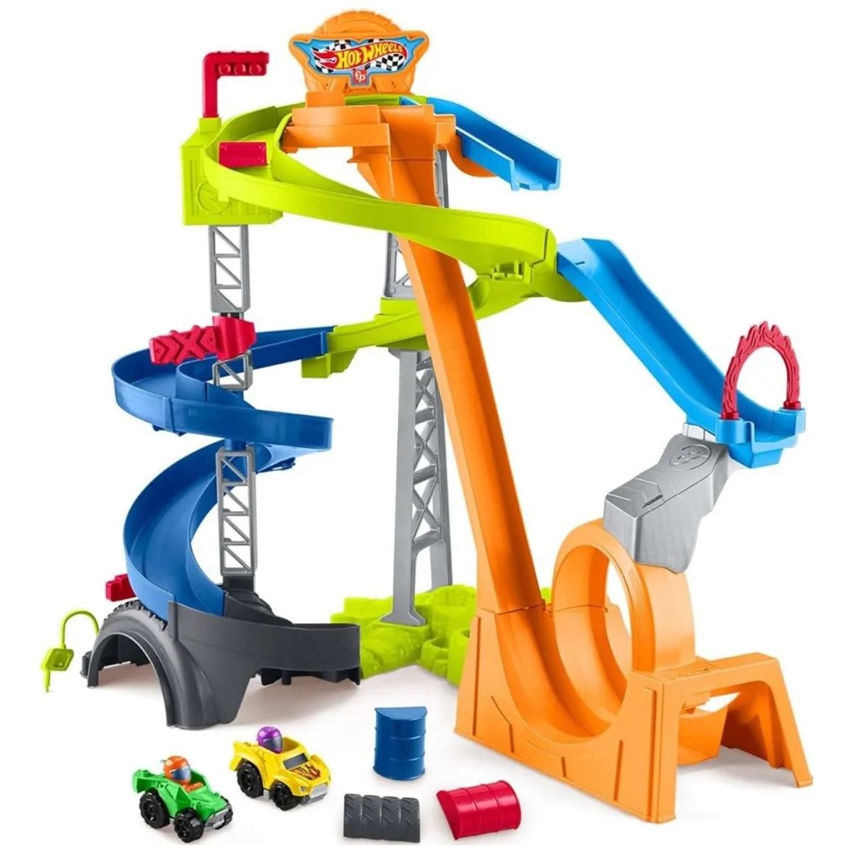 HOT WHEELS - Little People Hot Wheels Juguete Para Bebés Pista De Carrera