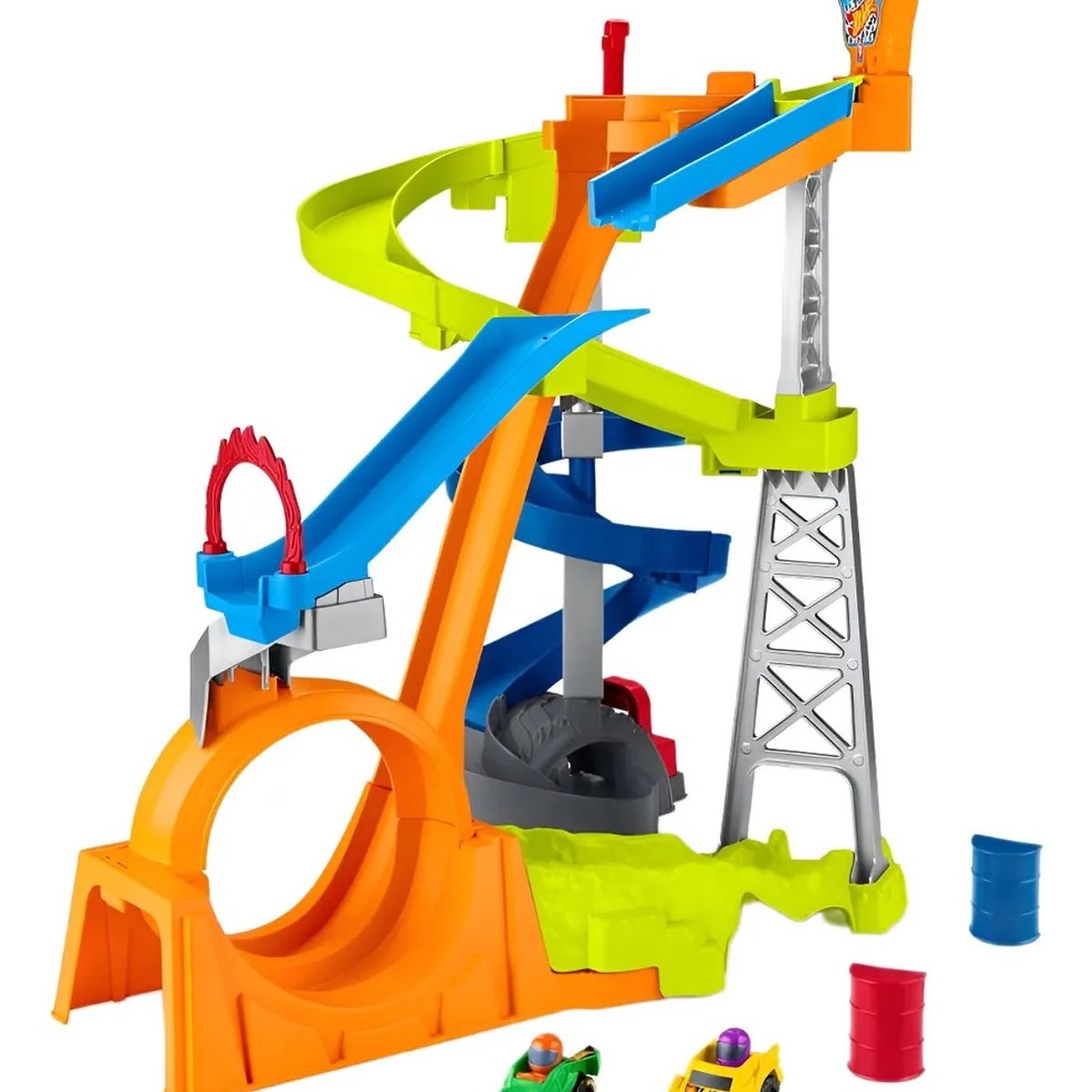 HOT WHEELS - Little People Hot Wheels Juguete Para Bebés Pista De Carrera