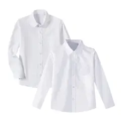 EKOL TACTICA MILITAR - Camisa Blanca Niña Juvenil Para Atuendos Típicos De Fiestas Patrias