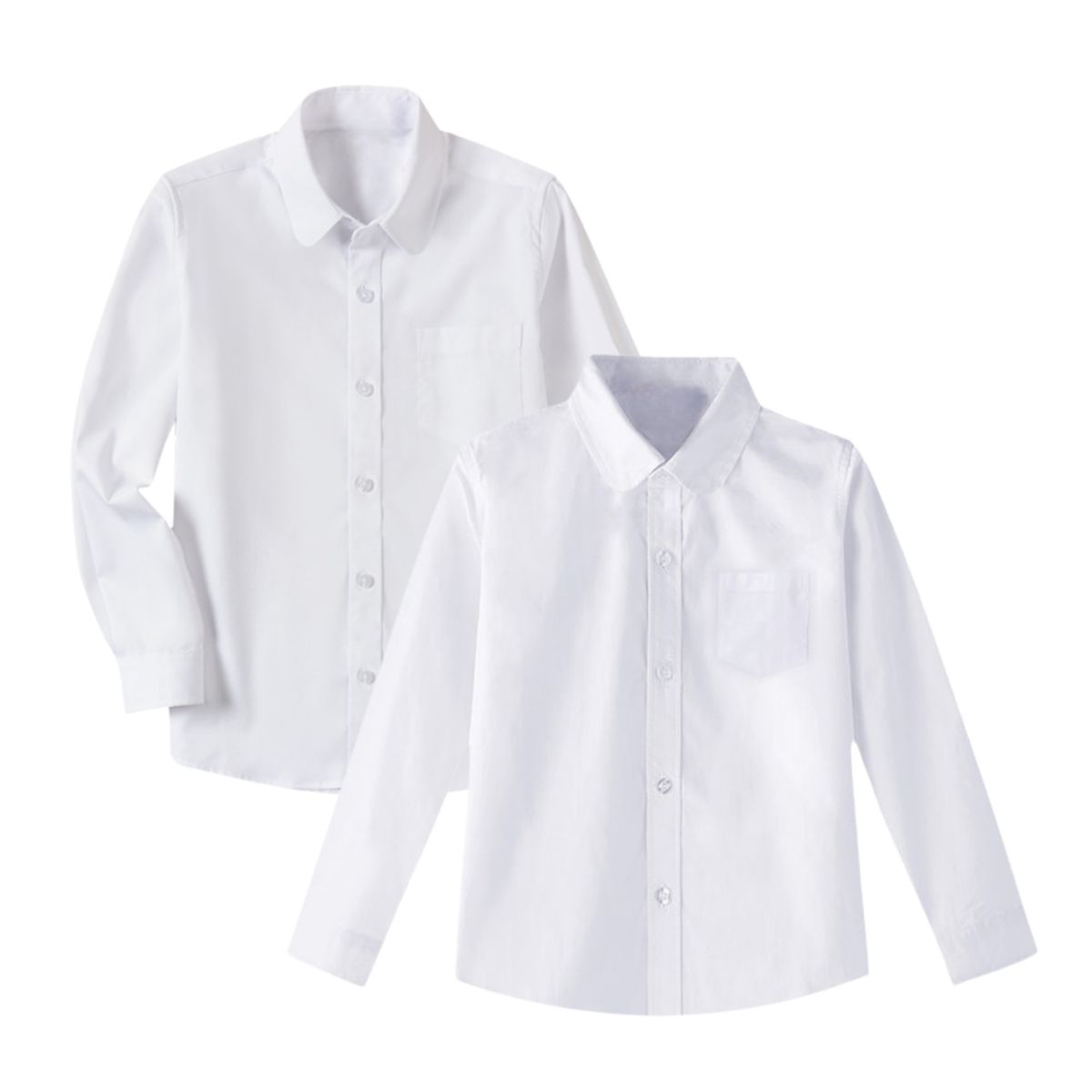 EKOL TACTICA MILITAR - Camisa Blanca Niña Juvenil Para Atuendos Típicos De Fiestas Patrias
