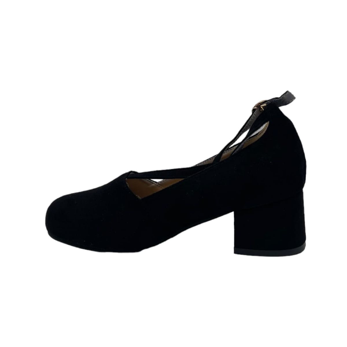 HERIEL - Zapato Negro Abierto Mujer