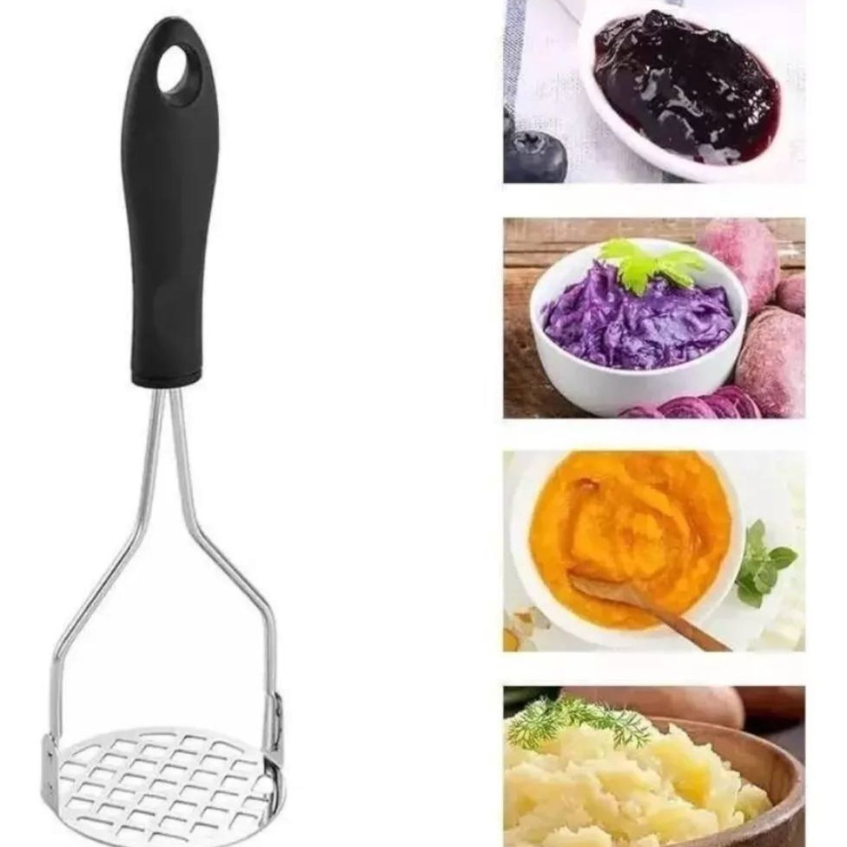 GENERICO - Moledor de papas utensilio triturador puré 24cm