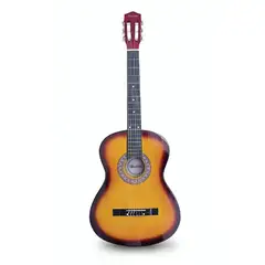 HENDRIX - GUITARRA DE MADERA 30 PULGADAS CON FUNDA COLOR PINK