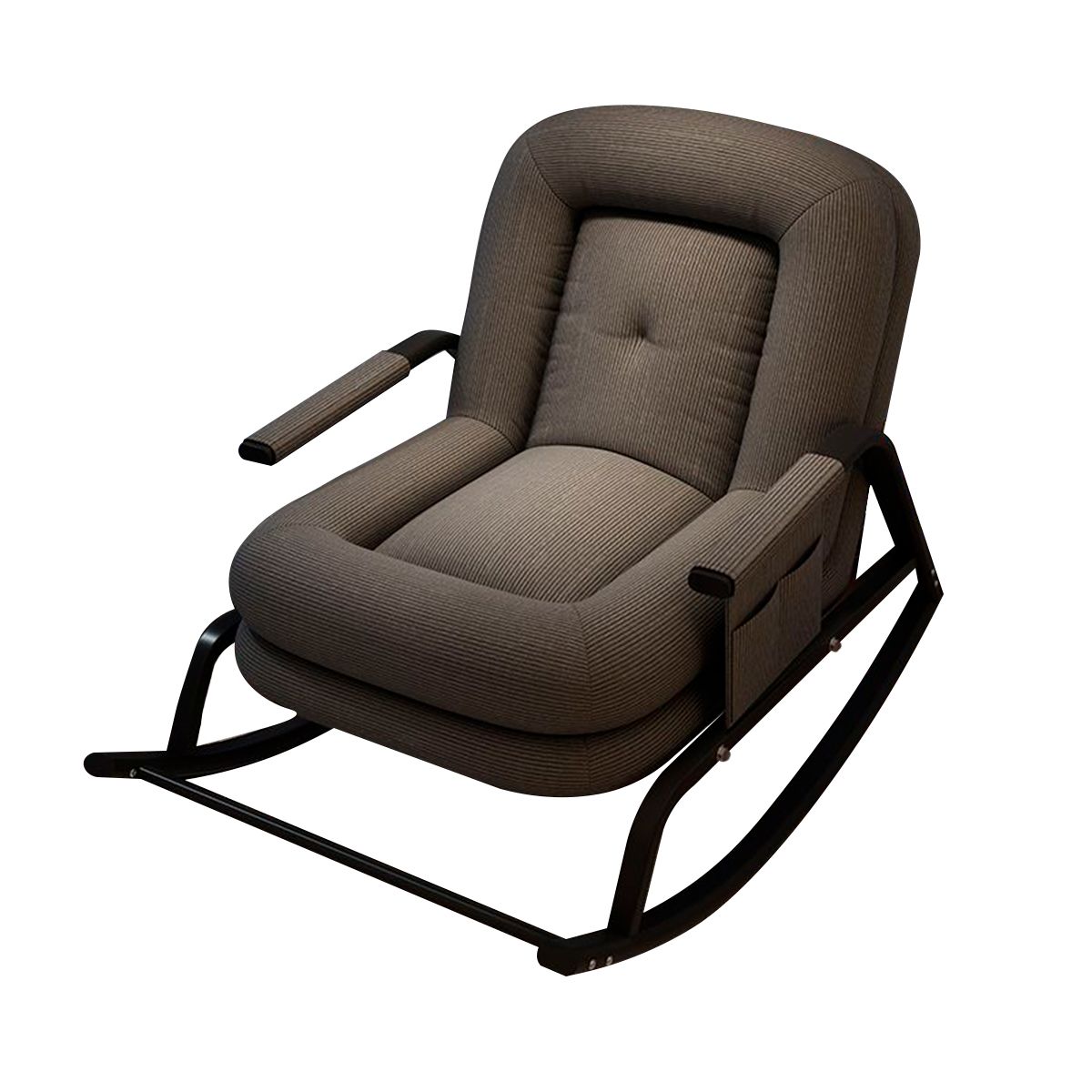 GENERICO - Sillón Mecedor Reclinable 3 Posiciones Tapizado Pana Suave