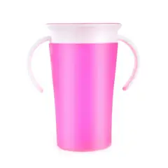GENERICO - Taza Antiderrame Vaso Mágica 360 Antiderrame Manilla Niños