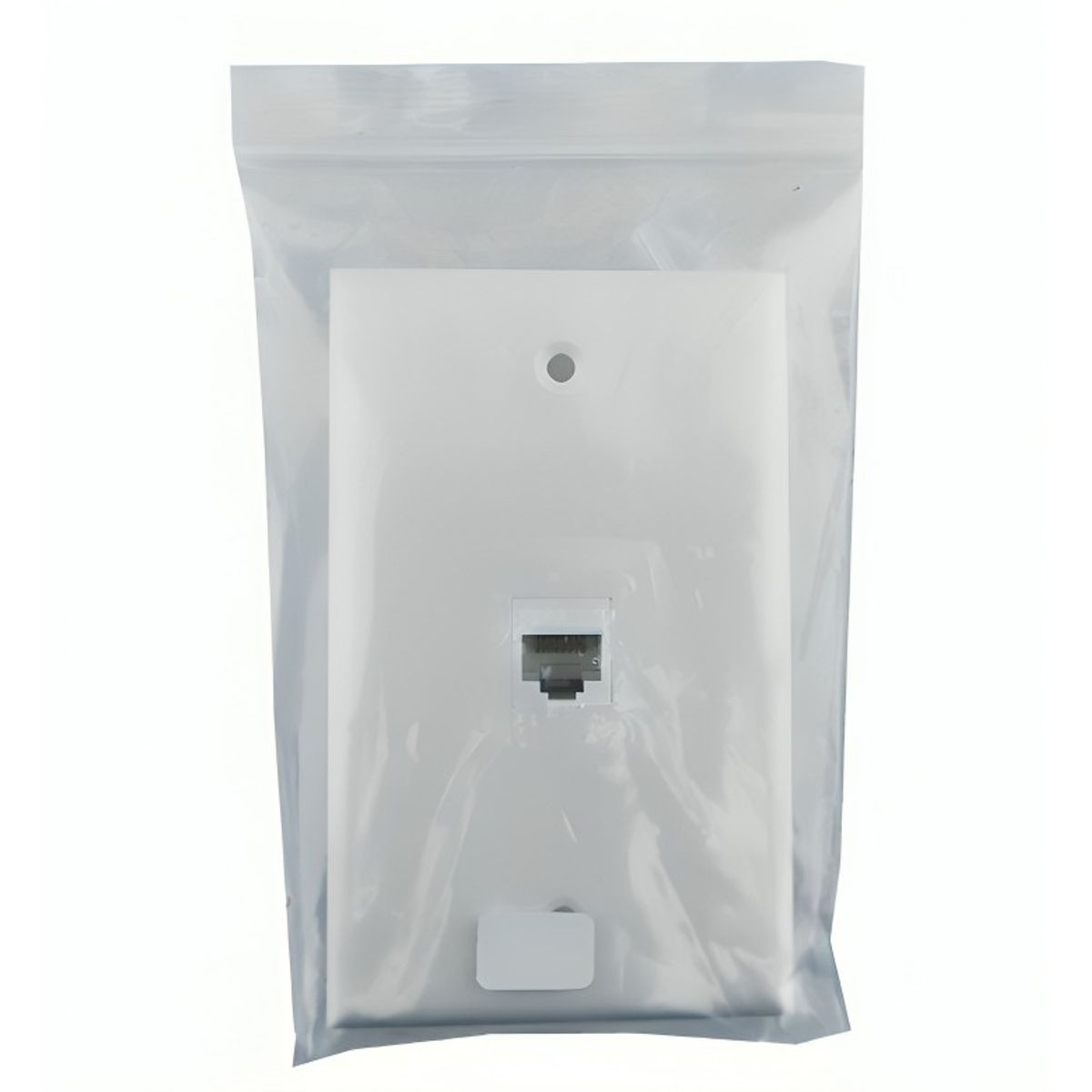 GENERICO - MODULO CONECTOR RJ-45 PARA MURO CAT 6 HEMBRA BLANCO EN BOLSA