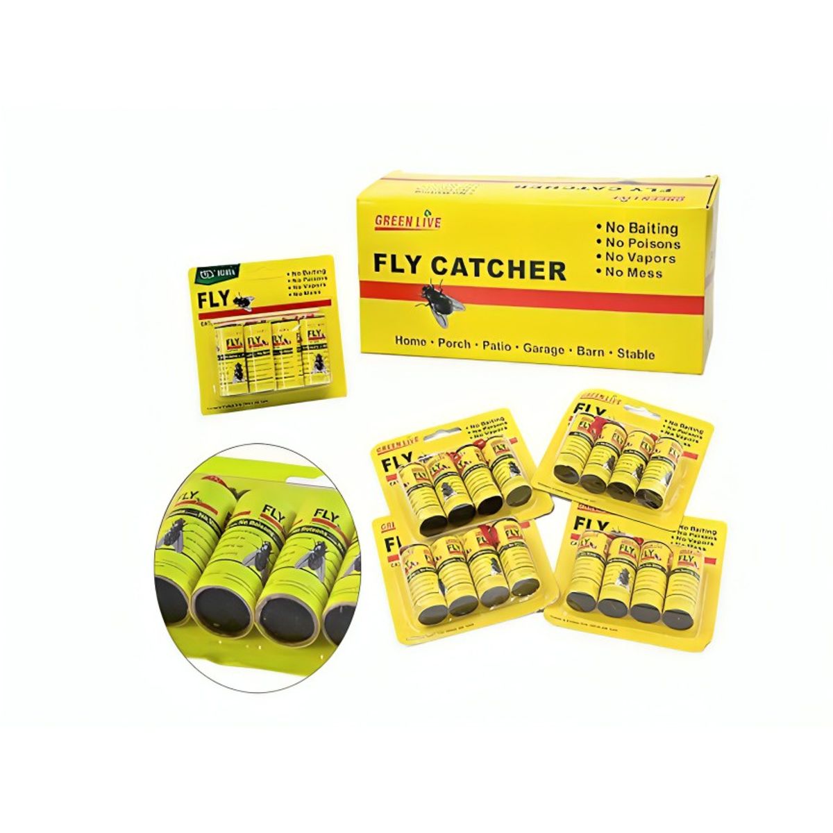 GENERICO - Rollo adhesivo Atrapa moscas e insectos