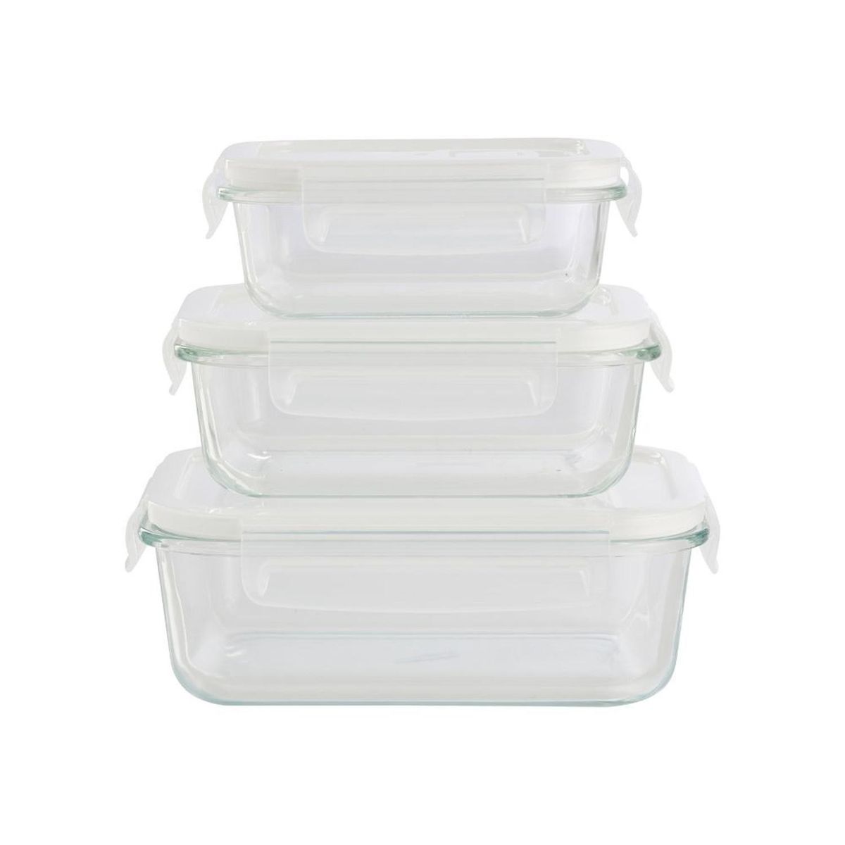 DAY - Set de 3 Contenedores de Vidrio Herméticos para Cocina DAY