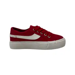 HERIEL - Zapatilla Roja Plataforma Mujer