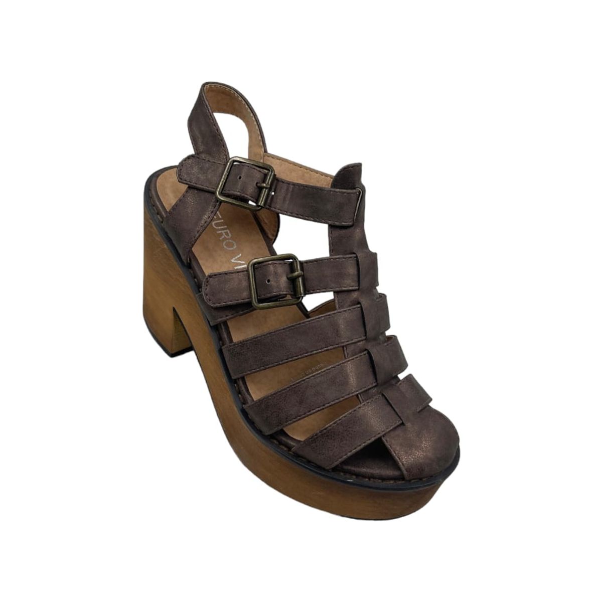 HERIEL - Sandalia Bronce Plataforma Mujer