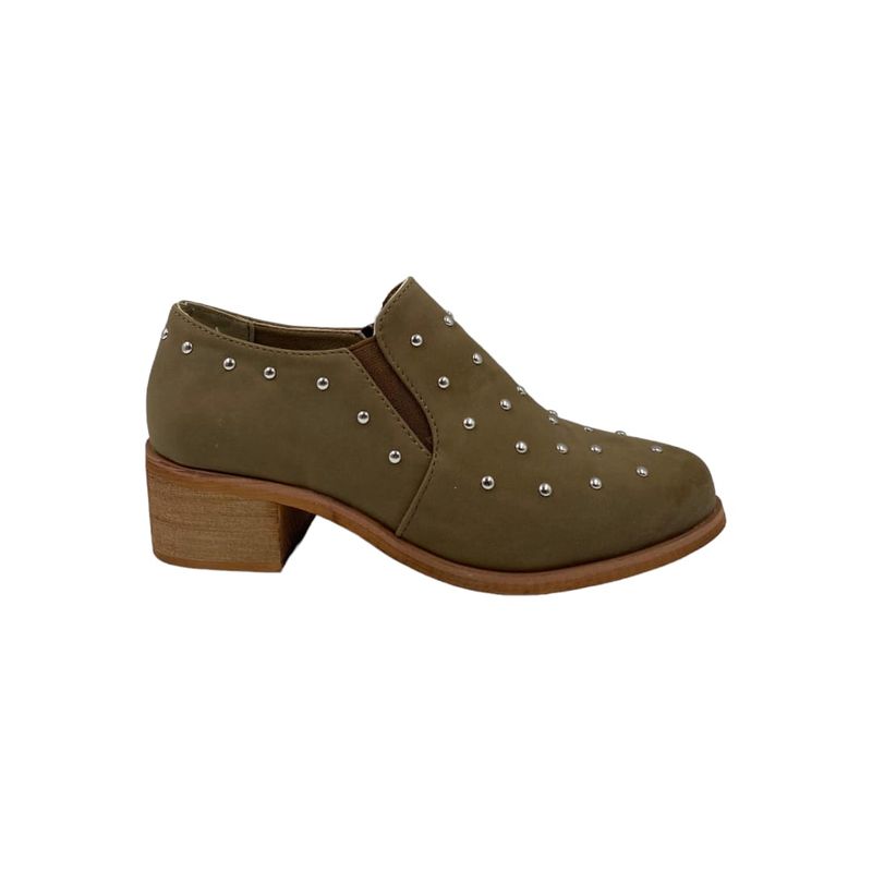 HERIEL - Zapato Café Tachas Mujer