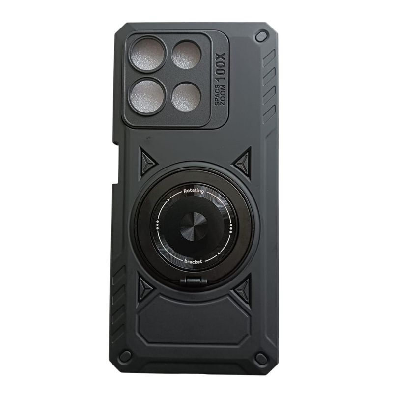 GENERICO - Carcasa Reforzada para Moto G15 - Negro