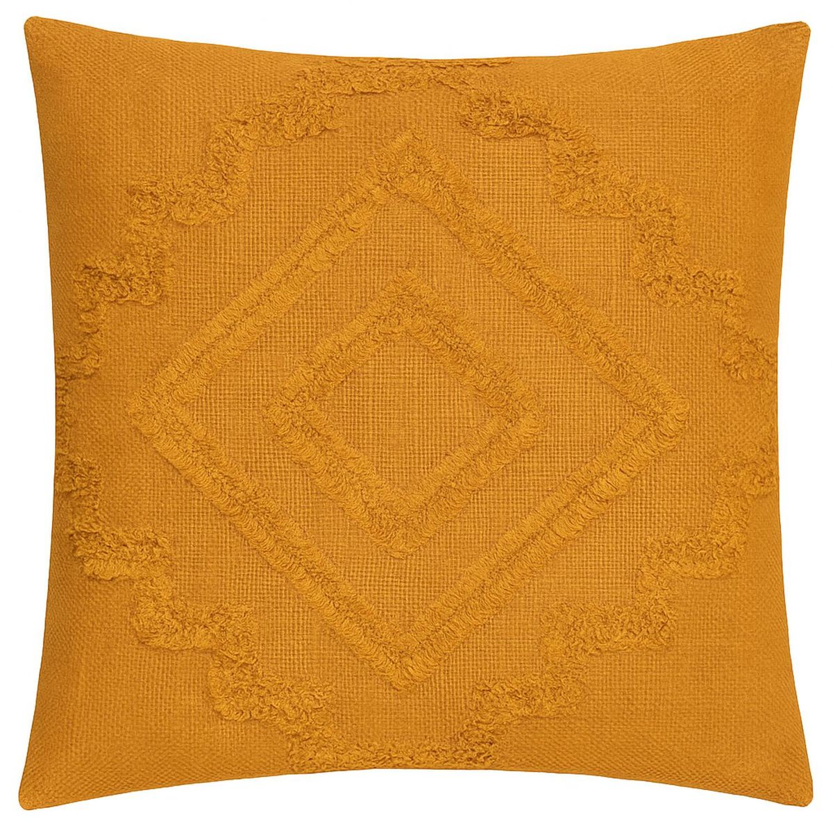 ATMOSPHERA - Cojín Decorativo Diseño Inca Algodón y Poliéster Atmosphera - Ocre